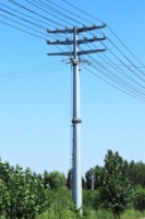 Accessoire de tour de télécommunication de tour de ligne électrique monopolaire en acier tubulaire de pylône de Transmission électrique soutenu par le fabricant