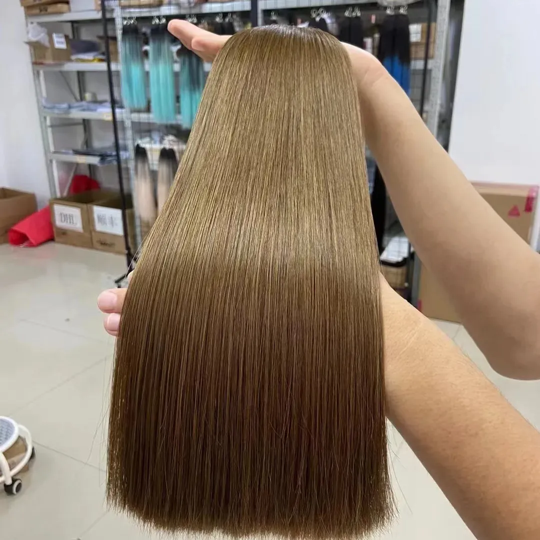 New Product Factory Price Russian Human Hair Single Weft Genius Weft Human Hair Extensions Genius Weft