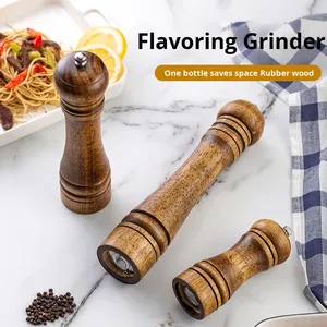 Molinillo manual; Molinillo de <span class=keywords><strong>pimienta</strong></span>; Madera de roble; <span class=keywords><strong>Pimienta</strong></span> de Sichuan; <span class=keywords><strong>Pimienta</strong></span> en polvo recién molida; Tarro para condimentos - Product Image 2