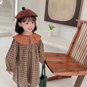 Vestido de Niña, Nuevo Vestido de Princesa Encantador, Primavera Otoño, Cuello Solapa, Manga Larga, Vestido para Niñas - Product Image 4