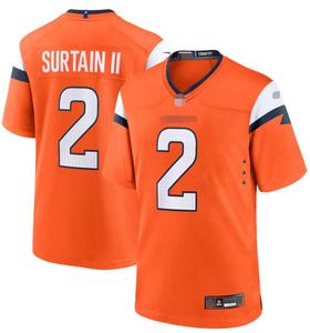2526 Nouveaux maillots de football américain de la saison, uniformes des Denver Broncos # 2 Patrick # 10 chemises courtes à coutures apparentes Nix, vente en gros Chine - Product Image 1