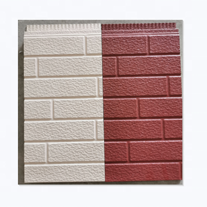 Panneau isolant en métal pour mur extérieur en polyuréthane, panneaux de toiture isolés en <span class=keywords><strong>mousse</strong></span> rigide PU, panneau sandwich en métal sculpté - Product Image 5