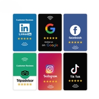 Carte de visite NFC personnalisée pour les réseaux sociaux, Tripadvisor, Google Trip Advisor, TikTok, produits très vendus pour la carte de commentaires NFC