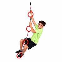 ROPECUBE Anillos Modernos para Niños, Forma de Palitos de Caramelo, Juguetes de Entrenamiento Sensorial para Interiores/Exteriores, para Sala de Estar y Patio de Juegos