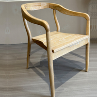 Vente en gros de meubles de salle à manger modernes de style rustique fauteuil à dossier empilable en bois massif chaise d'événement de mariage