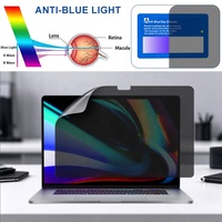 22.5 °   Filter Privasi Anti Mengintip Perekat Penuh Bebas Gelembung Pelindung Layar Anti Silau untuk Macbook Pro 16.2 inci A2485