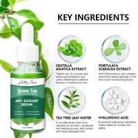 Ensemble de soins du visage au thé vert de marque privée, nettoyant naturel biologique pour éliminer l'acné, mousse, sérum tonique, masque à l'argile, ensemble de soins de la peau