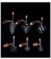 Meilleures ventes : Verseur de vin sphérique en verre borosilicate de haute qualité, décanteur rapide portable en forme de pêche, 101-200 ml, personnalisable, style nordique
