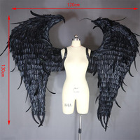 Ailes d'ange pour Halloween, sexy, costume de Cosplay Halloween, accessoire photo, ailes noires