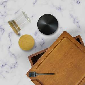 Juego de bandejas de caja de bambú grande Premium, caja de almacenamiento decorativa de <span class=keywords><strong>nogal</strong></span> hecha a mano con <span class=keywords><strong>barniz</strong></span> para embalaje de joyería - Product Image 3