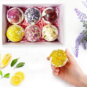 OEM Boules de sel de bain aux huiles essentielles d'extrait de fleurs sèches Coffret cadeau bombe pour bain moussant de spa à fleurs pour hommes et femmes - Product Image 5