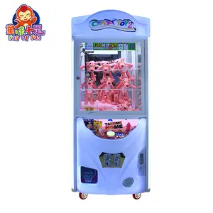 Equipo de juegos que funciona con monedas de alta seguridad Lucky Star Catching Toys Máquina de garra grande