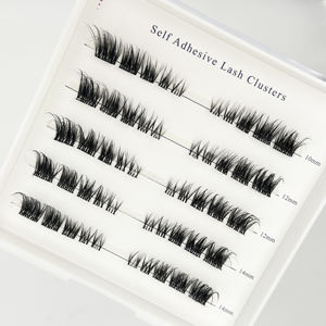 رموش ذاتية اللصق رقيقة من مورد OEM، رموش نباتية تُثبت بالضغط، علامة تجارية خاصة، رموش طويلة الأمد مُثبتة مسبقًا، طقم تمديد الرموش - Product Image 1