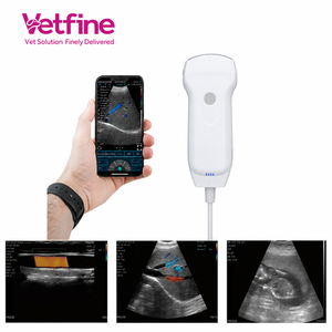 Sonde d'échographie <span class=keywords><strong>Doppler</strong></span> couleur vétérinaire sans fil portable Wi-Fi 3-en-1 pour chiens, chats et bovins - Product Image 2