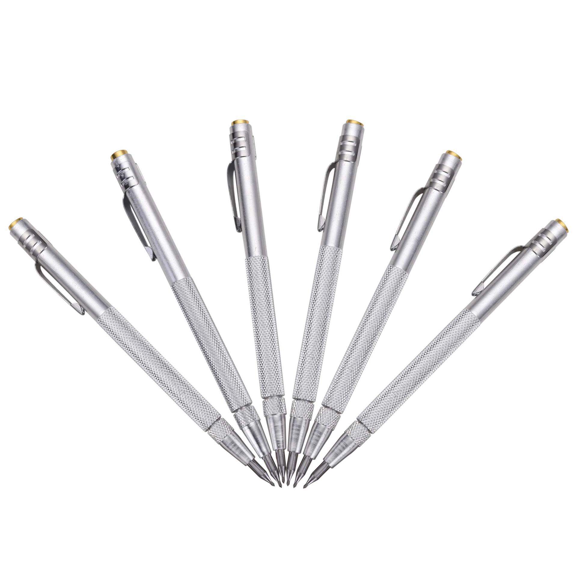 Гравировальная ручка из карбида вольфрама с зажимом и магнитом для стекла/керамики/листового металла