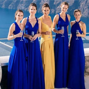 Da donna abiti eleganti da donna abito <span class=keywords><strong>Maxi</strong></span> abito da donna estate abiti Casual vendita calda naturale damigella d'onore Chiffon adulti rosa - Product Image 5