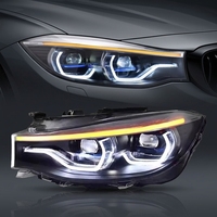 Feux avant LED pour BMW Série 3 GT F34 2013-2020, nouveaux, 6000K, DRL, clignotants, feux de route, Angel Eye