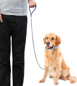 Slip Control No <strong>Pull</strong> Dog <strong>Leash</strong> 7FT 1/2 Inch Leather Nylon Rubber Solid Quick Release for Dogs All Seasons Orange - Product Image 6