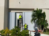 Stores de fenêtre horizontaux à cadre en alliage d'aluminium personnalisés suspendus Style pliant Rideaux et abat-jour