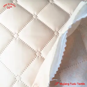 3 layers diamond style no-sewing ultrasonic oxford upholstery fabric for decoration