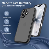 Coque de téléphone antichoc en TPU avec dos en acrylique et protection de l'appareil photo pour iPhone 14 15 16 17 18 Plus Pro Air Pro Max