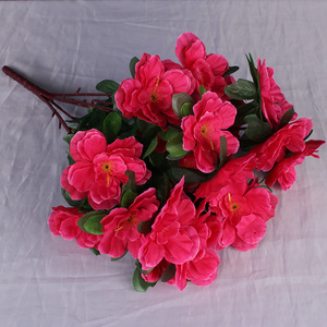 Set <span class=keywords><strong>di</strong></span> <span class=keywords><strong>Fiori</strong></span> Artificiali <span class=keywords><strong>di</strong></span> Azalea in Seta per Decorazioni <span class=keywords><strong>di</strong></span> Grandi Dimensioni, per Matrimoni, Centri Commerciali, Palcoscenici - Product Image 4