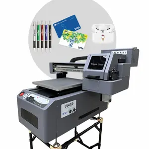 Alta qualidade a2 uv impressora plana uv grande impressora plana com 360 vidro de impressora uv rotativo para venda