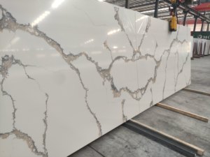 Đánh bóng tráng men đá cẩm thạch Quartz slab calacatta trắng nâu artificia đá tấm tấm thạch anh giá nhà bếp Countertop - Product Image 3