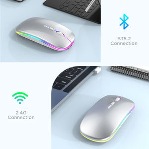<b>Computer</b> Accessories Rgb <b>Mouse</b> Thin <b>Mouse</b> Inalambrico Ergonomic Rechargeable Battery Power Display Wireless <b>Mouse</b> - Product Image 4