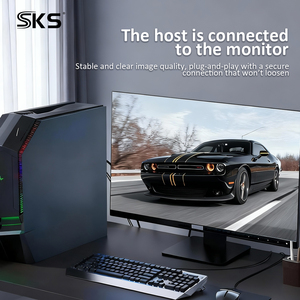 High-Definition 1m Blue Male to Male <strong>VGA</strong> <strong>Cable</strong> Full Copper 15-Pin Computer HDTV Charging Data Sending PVC Jacket Braid Shielding - Product Image 6