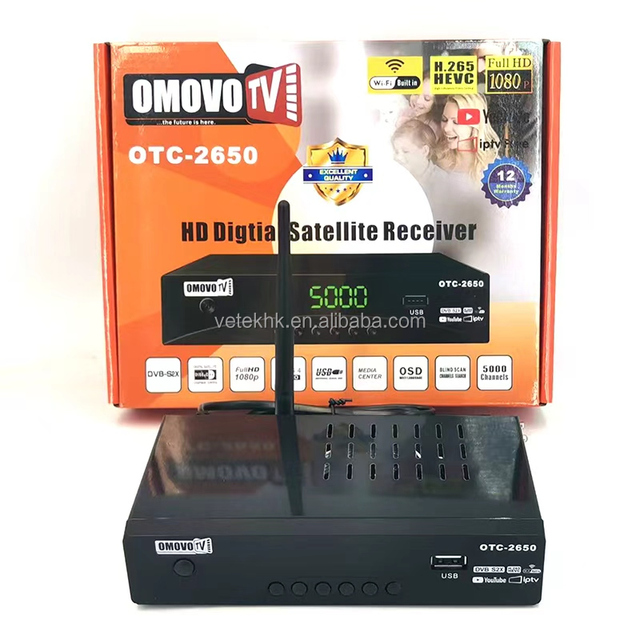 HEVC H.265 Set Top Box Receiver DVB-T2/T/C S2 for Europe Digital TV Satellite H.265 Satellite Receiver