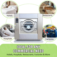 Laveuse-essoreuse industrielle automatique électrique en acier inoxydable de 50 kg et 100 kg pour hôtels