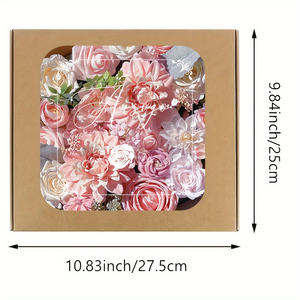Set di Scatole di <span class=keywords><strong>Fiori</strong></span> Artificiali Rosa - Decorazione Primaverile Fai-da-Te per Centrotavola, Bouquet da Matrimonio, <span class=keywords><strong>Boutique</strong></span> - Product Image 6