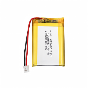 Batterie polymère au lithium HZ Custom 3.7V 1200mAh 653450 pour appareils électriques - Product Image 1