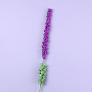 Flores artificiales de lavanda hechas a mano, tejidas con hilo; ramos de flores para decoración del hogar disponibles al por mayor. - Product Image 4