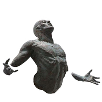 Sculpture murale d'extérieur moderne 3D Coffee Bar Decor Soil Wall Art pour la décoration intérieure