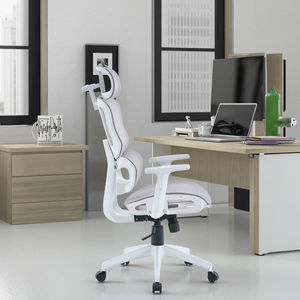 Chaise de bureau pivotante réglable et pivotante, chaise de bureau ergonomique à dossier haut, en maille élégante - Product Image 4