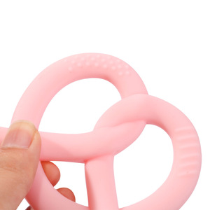 Anneau de dentition et bracelet en silicone de qualité alimentaire, mignon, anti-sucette, jouet bouillable pour nouveau-nés - Product Image 5