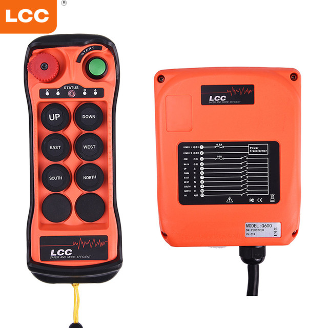 LCC Brand Q600 Rf Wireless Switch Juuko Radio Remote Control for Crane