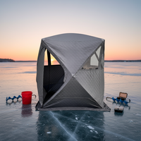 Tente de sauna légère Warmfire, en Oxford 300D imperméable, triple couche, une chambre, 6-8 personnes, portable, ouverture rapide pour les voyages