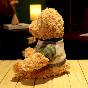 Nouveau Design Vintage Jumper Bear jouets en peluche décoration de la maison ornements filles cadeau ours en peluche avec météo jouets en peluche - Product Image 6