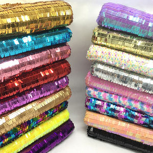 Vente en gros Rectangle en forme de couteau brodé en tissu à paillettes violettes pour <span class=keywords><strong>mariage</strong></span>-Chaussures de sac à dos Jupe courte Robe de soirée 3x9mm - Product Image 6