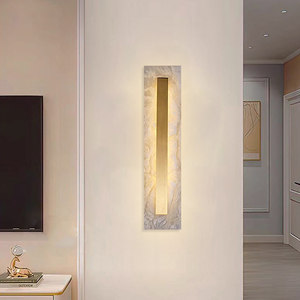 โคมไฟติดผนัง LED สไตล์นอร์ดิกสมัยใหม่สำหรับบ้าน โคมไฟข้างเตียงแบบมินิมอลสีทอง - Product Image 1