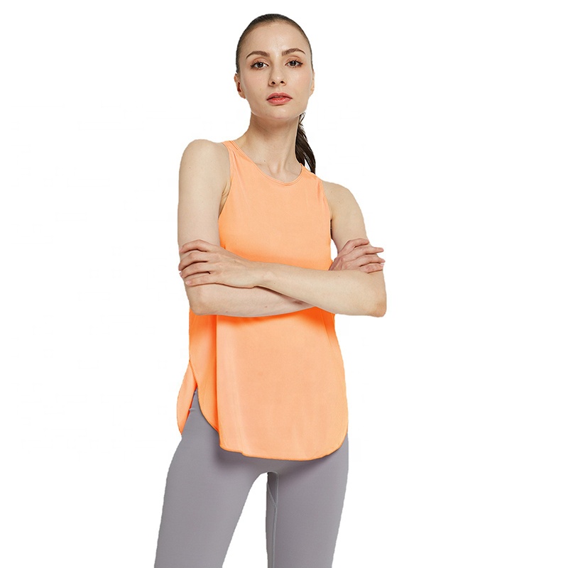 KWO Best Selling Fitness Fashion Fast Dry Soft Loose Sleeveless Pullover Thin Shoulder Sports Women'S Stretch Clothes Yoga Tops Vest