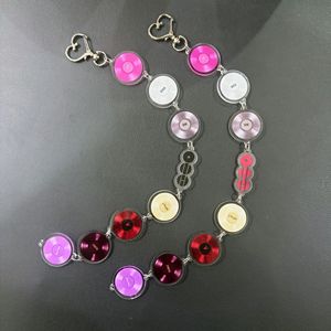 Wholesale Creative Acrylic Arirang <b>Vinyl</b> Records Acrylic Keychain for Pattern Fashionable String Keychain <b>Bag</b> Pendant - Product Image 3