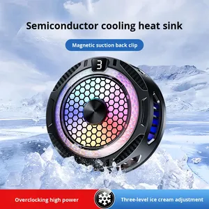 Refroidisseur de téléphone magnétique à semi-conducteurs double cœur réglable CA, clip dorsal de refroidissement, jeux, e-sport, diffusion en direct, <span class=keywords><strong>tablette</strong></span> PC, supports - Product Image 2