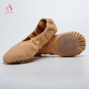 E5035 Chaussures <span class=keywords><strong>de</strong></span> ballet en toile extensible <span class=keywords><strong>de</strong></span> haute qualité Chaussures <span class=keywords><strong>de</strong></span> ballet élastiques pour filles - Product Image 1