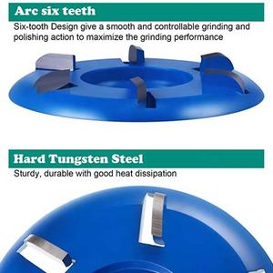 Disco Abrasivo a Lamelle per Levigatura e Intaglio del Legno, Utensile con Sei Denti ad Arco, Fresa per Lucidatura - Product Image 6