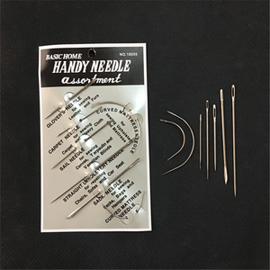 7 unids/set de <span class=keywords><strong>agujas</strong></span> de <span class=keywords><strong>coser</strong></span> manuales de <span class=keywords><strong>cuero</strong></span> manuales multifuncionales <span class=keywords><strong>agujas</strong></span> triangulares y curvas hechas de acero - Product Image 2