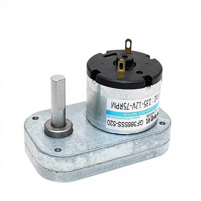 GF3865-520 38mm 12v 150rpm Permanent Magnet High Torque Carbon Brush DC Geared Motor for Boat BBQ Grill Small